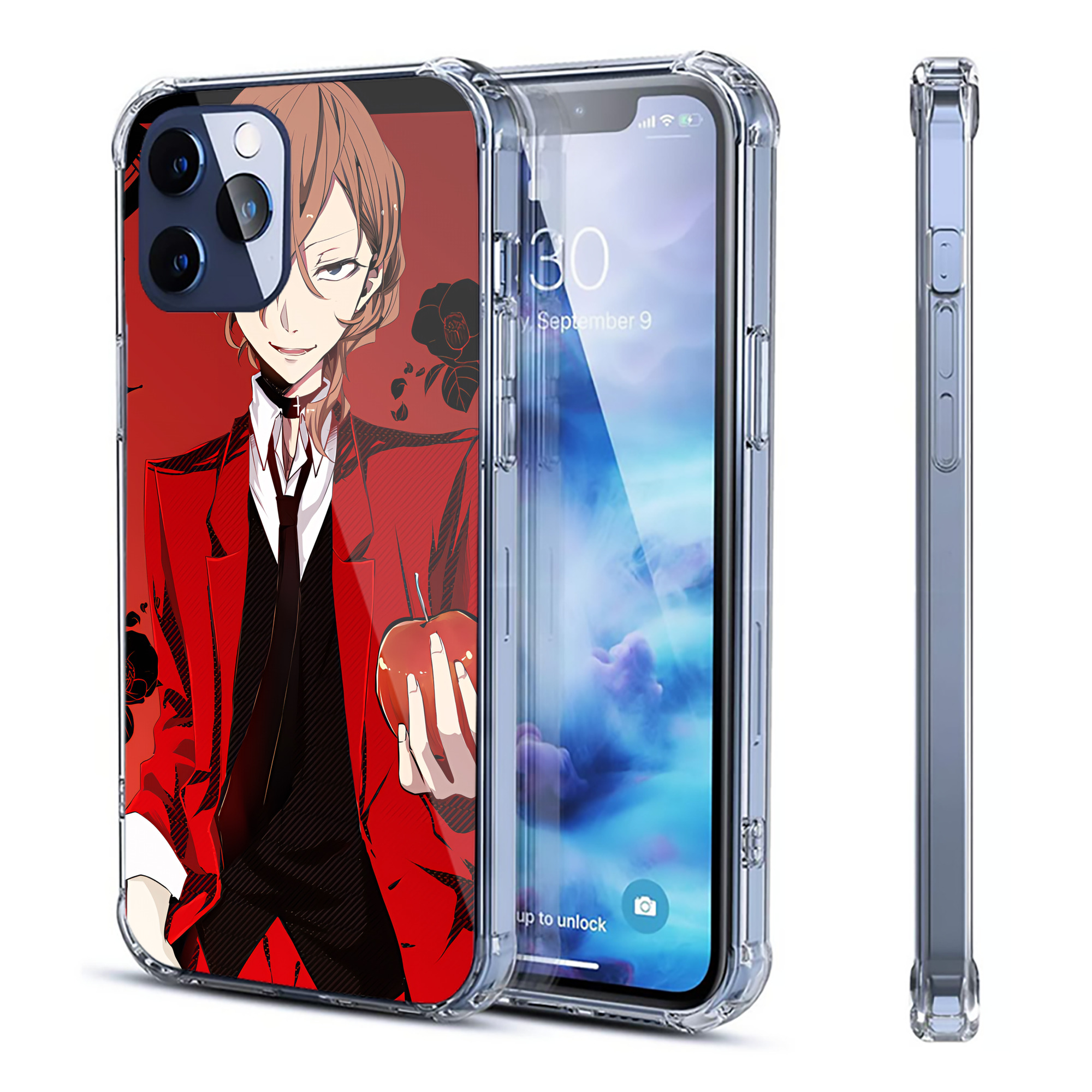 （画像用） 文豪ストレイドッグス Bungo Stray Dogs 【iPhone 12シリーズ対応】透明スマホケース（クリアソフトケース）
